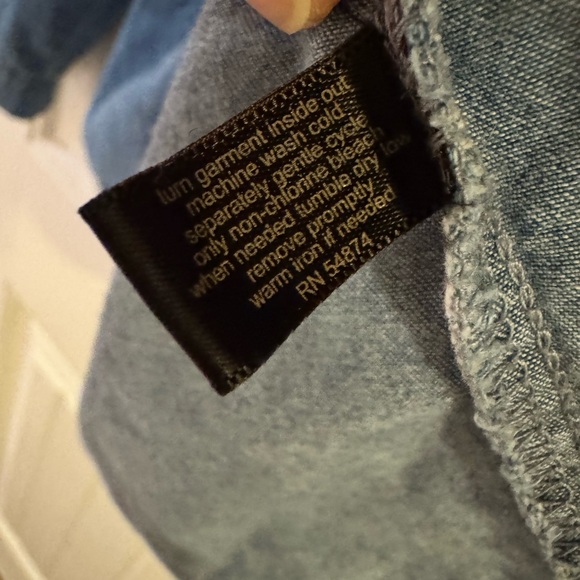 The Limited Sky Blue Denim Top - Picture 4 of 5